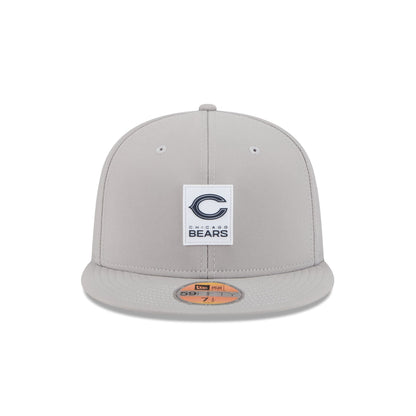 Chicago Bears 2025 Sideline Hot Weather Gray 59FIFTY Fitted Hat