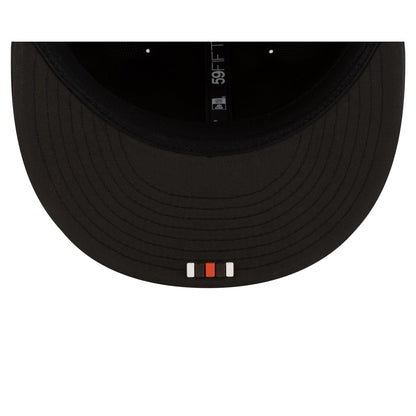 Cleveland Browns 2025 Sideline Hot Weather Black 59FIFTY Fitted Hat