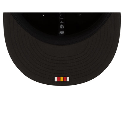 Kansas City Chiefs 2025 Sideline Hot Weather Black 59FIFTY Fitted Hat