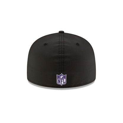 Minnesota Vikings 2025 Sideline Hot Weather Black 59FIFTY Fitted Hat