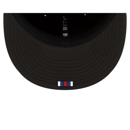 New York Giants 2025 Sideline Hot Weather Black 59FIFTY Fitted Hat