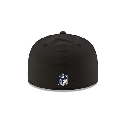 New England Patriots 2025 Sideline Hot Weather Black 59FIFTY Fitted Hat