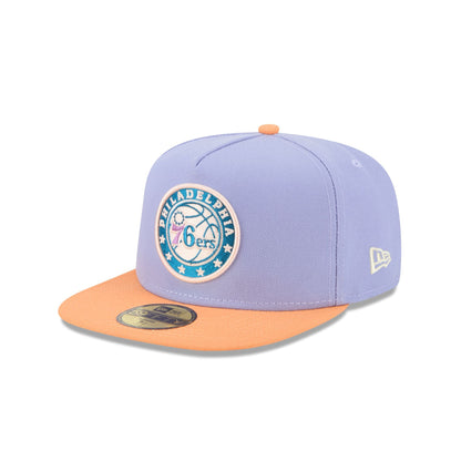 Philadelphia 76ers Lavender 59FIFTY A-Frame Fitted Hat