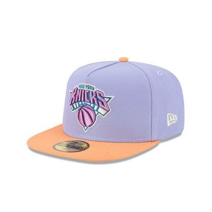 New York Knicks Lavender 59FIFTY A-Frame Fitted Hat