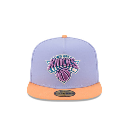 New York Knicks Lavender 59FIFTY A-Frame Fitted Hat