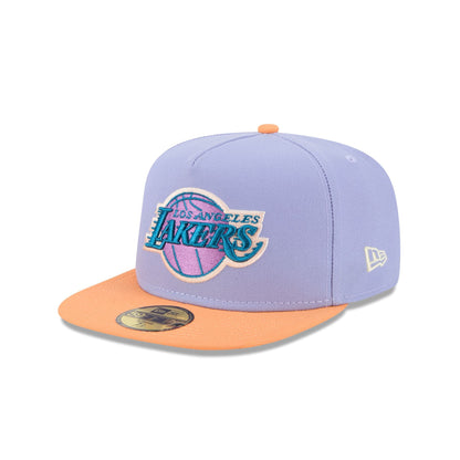 Los Angeles Lakers Lavender 59FIFTY A-Frame Fitted Hat