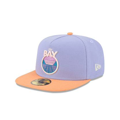 Golden State Warriors Lavender 59FIFTY A-Frame Fitted Hat