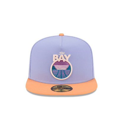 Golden State Warriors Lavender 59FIFTY A-Frame Fitted Hat