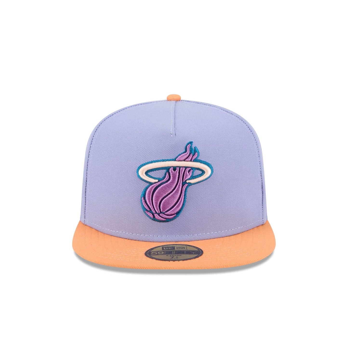 Miami Heat Lavender 59FIFTY A-Frame Fitted Hat