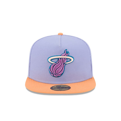 Miami Heat Lavender 59FIFTY A-Frame Fitted Hat