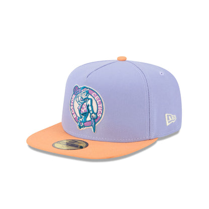 Boston Celtics Lavender 59FIFTY A-Frame Fitted Hat