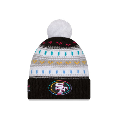San Francisco 49ers 2025 Crucial Catch Women's Pom Knit Hat