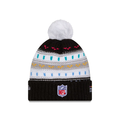 Philadelphia Eagles 2025 Crucial Catch Women's Pom Knit Hat