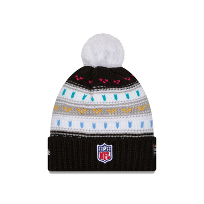Pittsburgh Steelers 2025 Crucial Catch Women's Pom Knit Hat