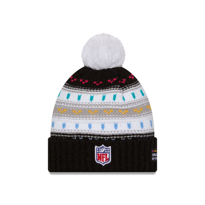 Seattle Seahawks 2025 Crucial Catch Women's Pom Knit Hat