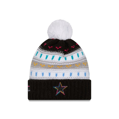 Dallas Cowboys 2025 Crucial Catch Women's Pom Knit Hat