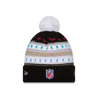 Detroit Lions 2025 Crucial Catch Women's Pom Knit Hat