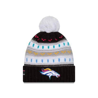 Denver Broncos 2025 Crucial Catch Women's Pom Knit Hat