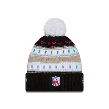 Denver Broncos 2025 Crucial Catch Women's Pom Knit Hat