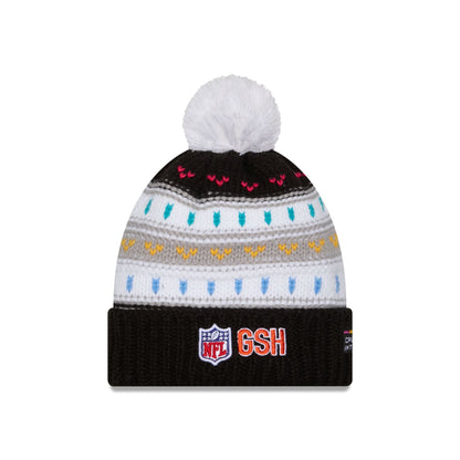 Chicago Bears 2025 Crucial Catch Women's Pom Knit Hat