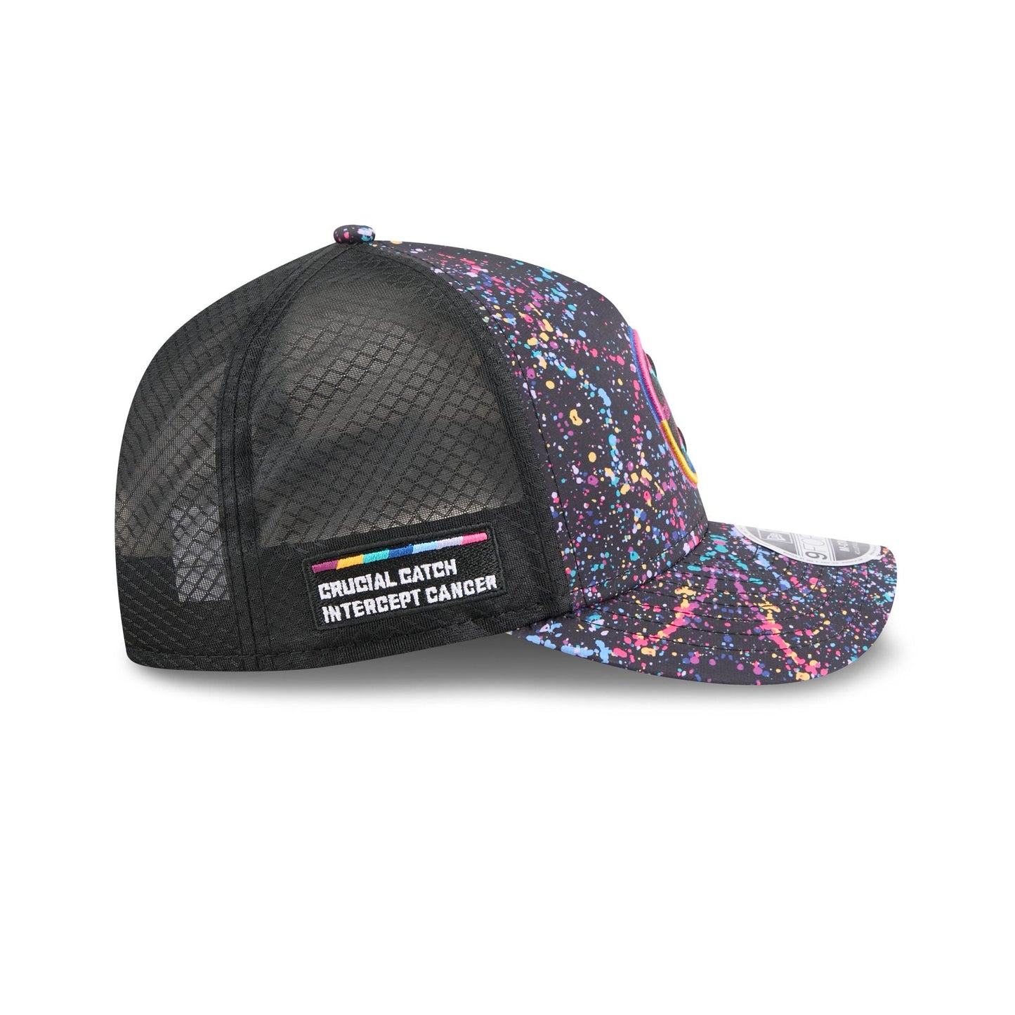 Pittsburgh Steelers 2025 Crucial Catch 9FORTY M-Crown A-Frame Trucker Hat