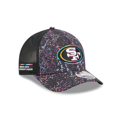 San Francisco 49ers 2025 Crucial Catch 9FORTY M-Crown A-Frame Trucker Hat