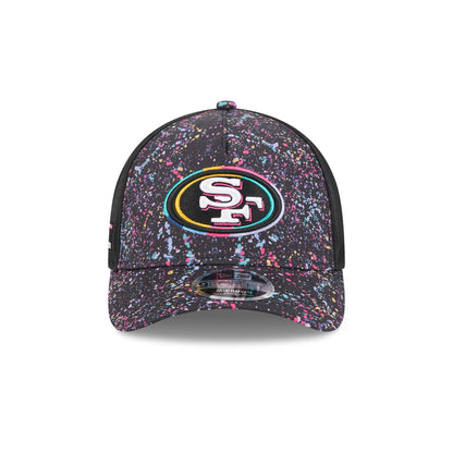 San Francisco 49ers 2025 Crucial Catch 9FORTY M-Crown A-Frame Trucker Hat