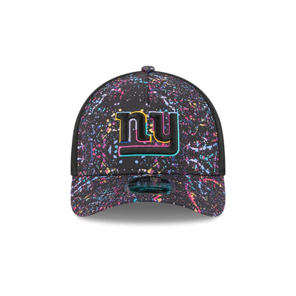 New York Giants 2025 Crucial Catch 9FORTY M-Crown A-Frame Trucker Hat