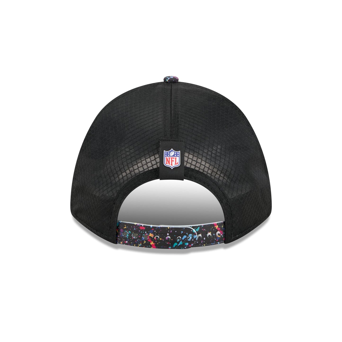 Detroit Lions 2025 Crucial Catch 9FORTY M-Crown A-Frame Trucker Hat