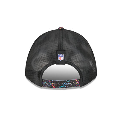 Miami Dolphins 2025 Crucial Catch 9FORTY M-Crown A-Frame Trucker Hat