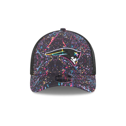 New England Patriots 2025 Crucial Catch 9FORTY M-Crown A-Frame Trucker Hat