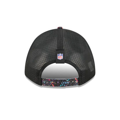 Carolina Panthers 2025 Crucial Catch 9FORTY M-Crown A-Frame Trucker Hat