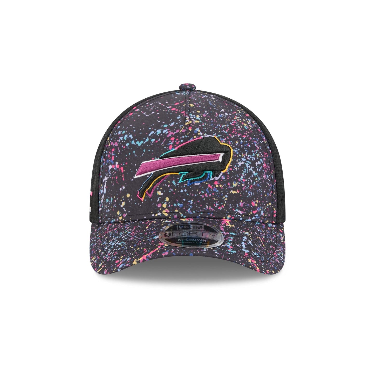 Buffalo Bills 2025 Crucial Catch 9FORTY M-Crown A-Frame Trucker Hat