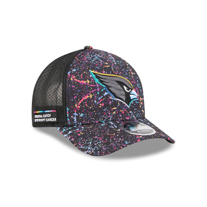 Arizona Cardinals 2025 Crucial Catch 9FORTY M-Crown A-Frame Trucker Hat