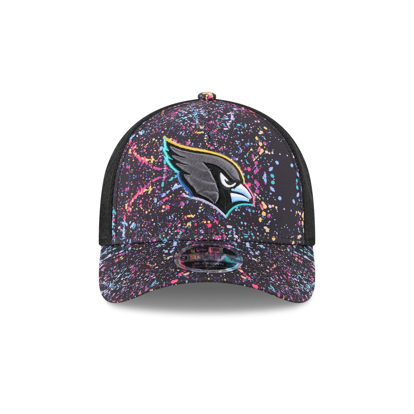 Arizona Cardinals 2025 Crucial Catch 9FORTY M-Crown A-Frame Trucker Hat