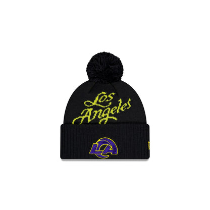 Los Angeles Rams 2025 NFL Rivalries Kids Pom Knit Hat
