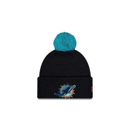 Miami Dolphins 2025 NFL Rivalries Kids Pom Knit Hat