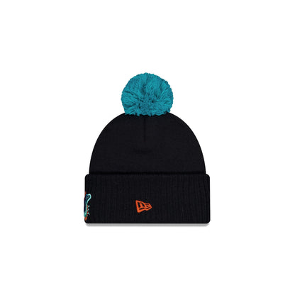 Miami Dolphins 2025 NFL Rivalries Kids Pom Knit Hat