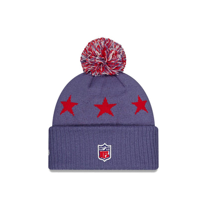 New England Patriots 2025 NFL Rivalries Pom Knit Hat