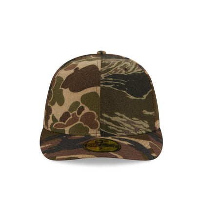 New Era Cap Three Looms Wool Woodland Camo 59FIFTY Fitted Hat
