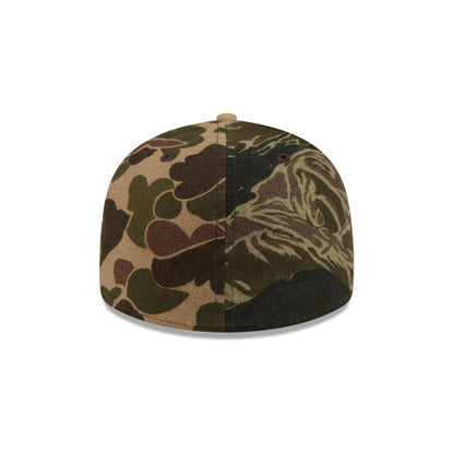 New Era Cap Three Looms Wool Woodland Camo 59FIFTY Fitted Hat