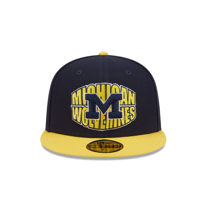 Michigan Wolverines Classic Tones 59FIFTY Fitted Hat