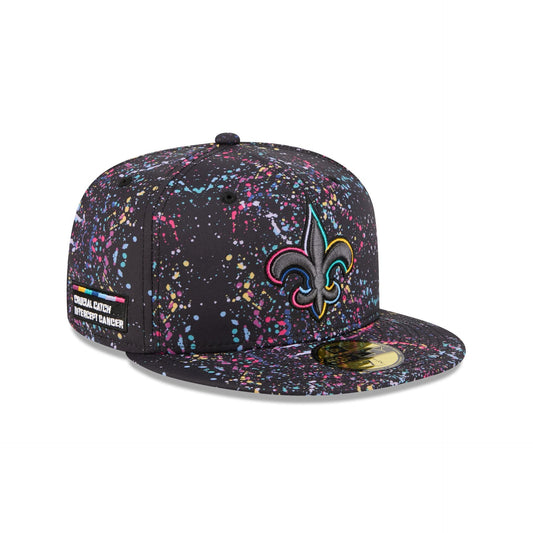 New Orleans Saints 2025 Crucial Catch 59FIFTY Fitted Hat