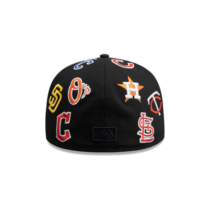 MLB Logo Scramble 59FIFTY Fitted Hat