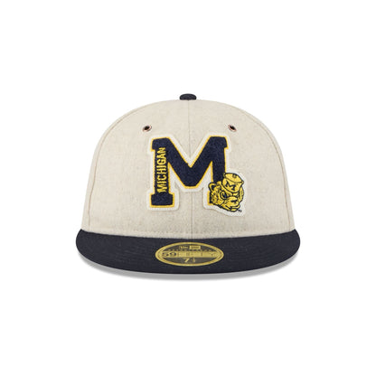 Michigan Wolverines College Vault Wool Letterman Retro Crown 59FIFTY Fitted Hat