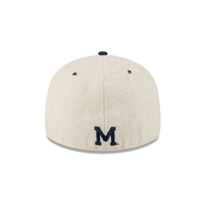 Michigan Wolverines College Vault Wool Letterman Retro Crown 59FIFTY Fitted Hat