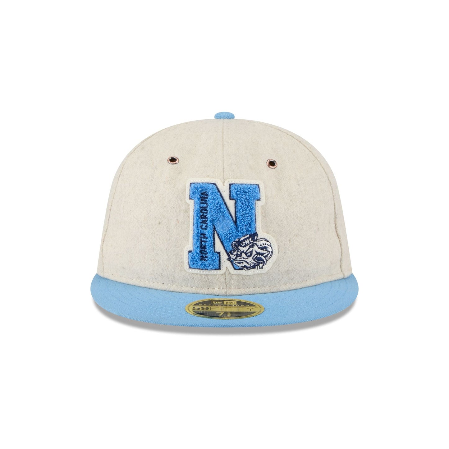 North Carolina Tar Heels College Vault Wool Letterman Retro Crown 59FIFTY Fitted Hat
