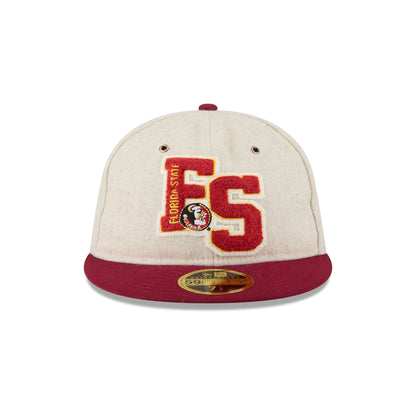 Florida State Seminoles College Vault Wool Letterman Retro Crown 59FIFTY Fitted Hat