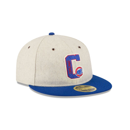 Chicago Cubs Wool Letterman Retro Crown 59FIFTY Fitted Hat