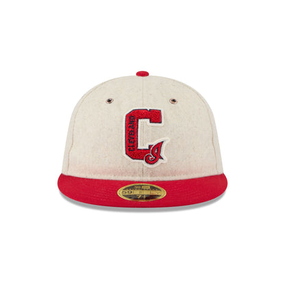 Cleveland Guardians Wool Letterman Retro Crown 59FIFTY Fitted Hat